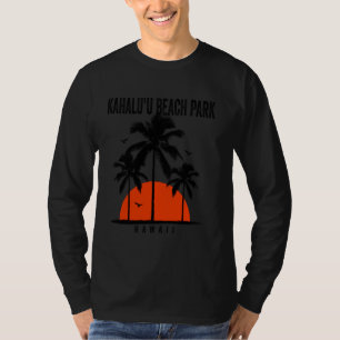 Kahalu'u Beach Park Hawaii Surfbrett T-Shirt