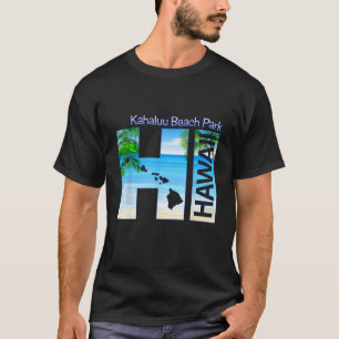 Kahaluu Beach Park HI Hawaii Aloha Staat Urlaub T-Shirt