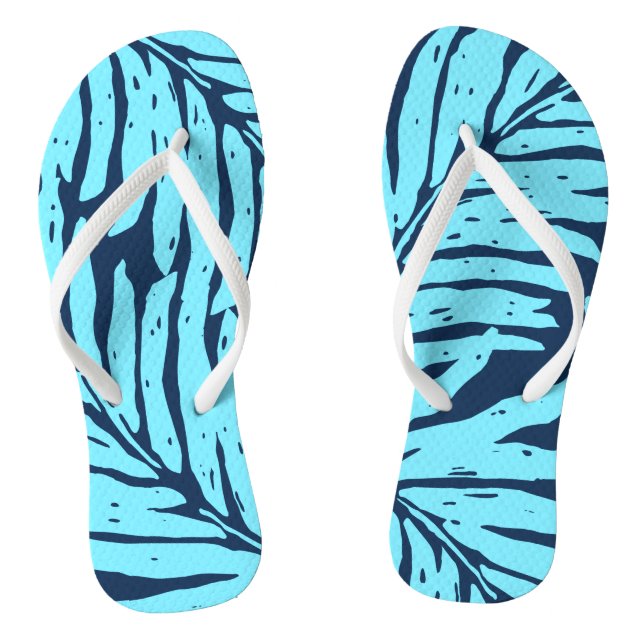 Kahanu Garden Hawaiian Palm Blätter Flip Flops (Fußbett)
