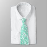 Kahanu Garden Hawaiian Palm Leaves - Mint Krawatte<br><div class="desc">Mint Green and white colorway. Kahanu Garden is located on the Hana Coast of Maui and hosts the largest native flora forests in the islands. Our design is oversized hand drawn palm leaves making up this bold graphic statement. This design comes in several color ways.</div>