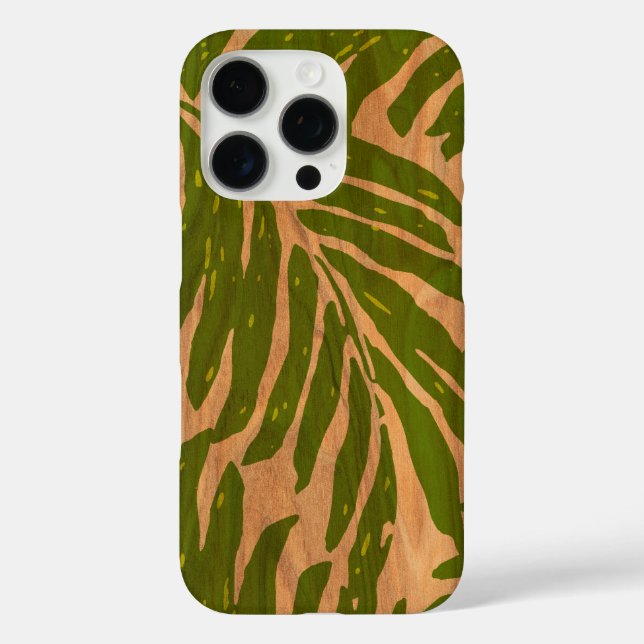 Kahanu Palm hawaïen Faux bois en Coque vert (Verso)