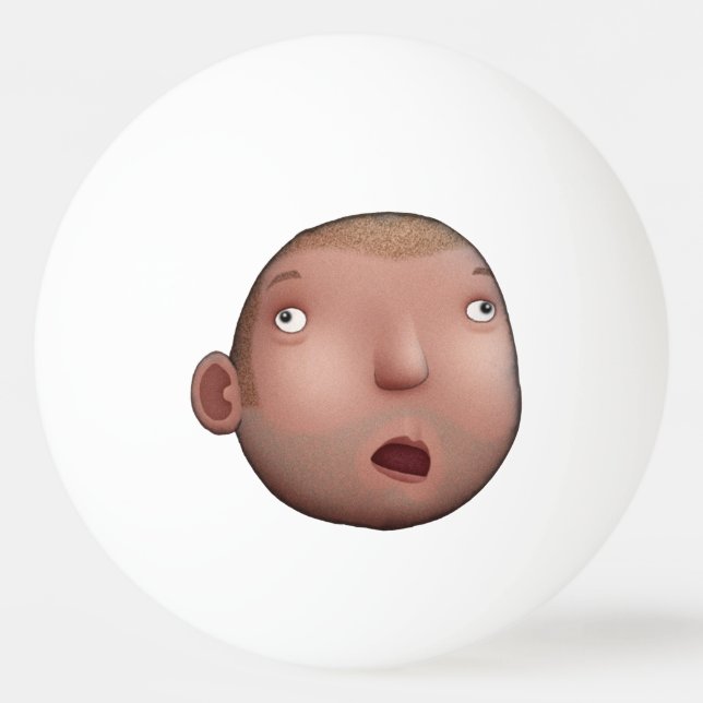Kahl-Ball Tischtennisball (Rückseite)