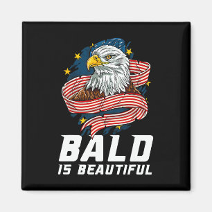Kahl Ist Schön 4. Juli Patriotischer Adler USA  Magnet