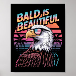Kahl Ist Schön Adler Lustig 4. Juli Poster