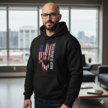 Kahl Ist Schön Amerikanischer Flaggen Hoodie