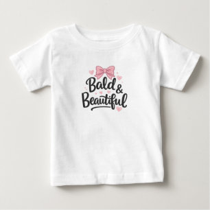 Kahl & Schön Rosa Schleifen Baby Geschenk T-Shirt