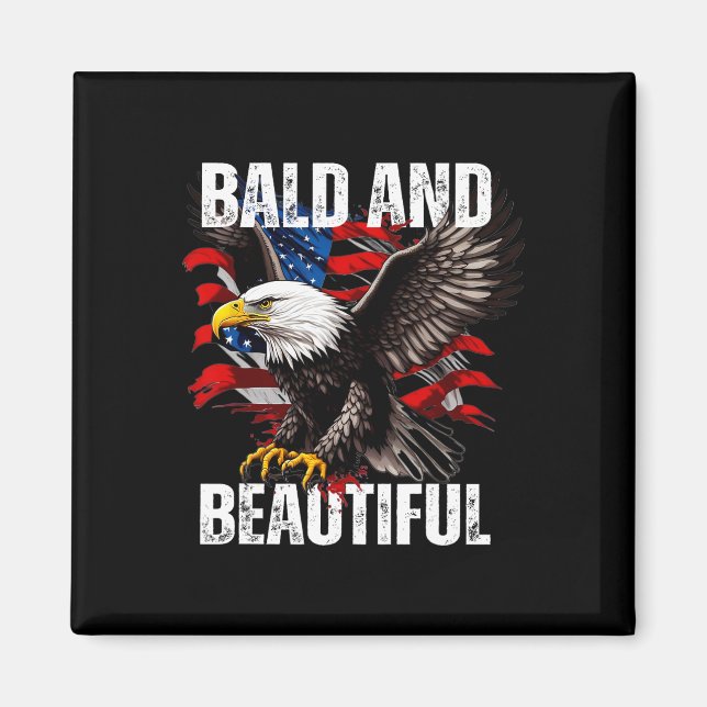 Kahl Und Schön 4. Juli Unabhängigkeitstag Ameri Magnet (Vorne)