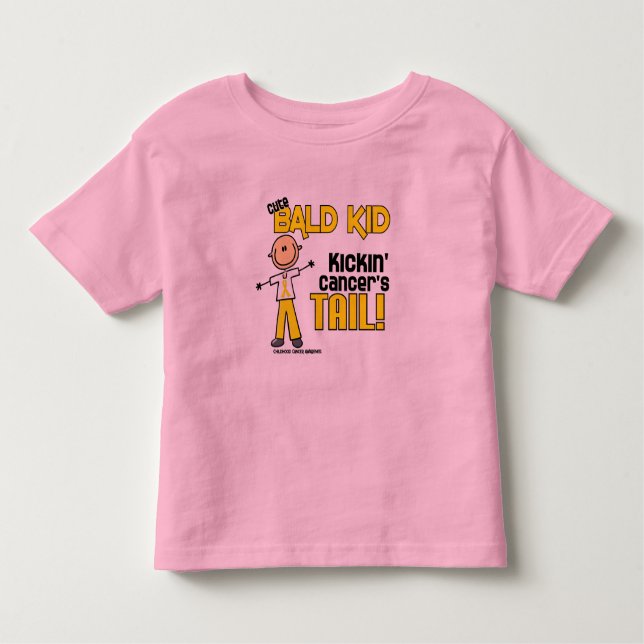 Kahle Strichmännchen-Sammlung (Kindheits-Krebs) Kleinkind T-shirt (Vorderseite)