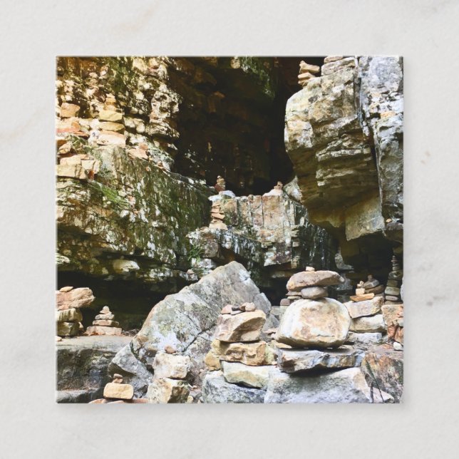 Kahlen Quadratische Visitenkarte (Vorderseite)