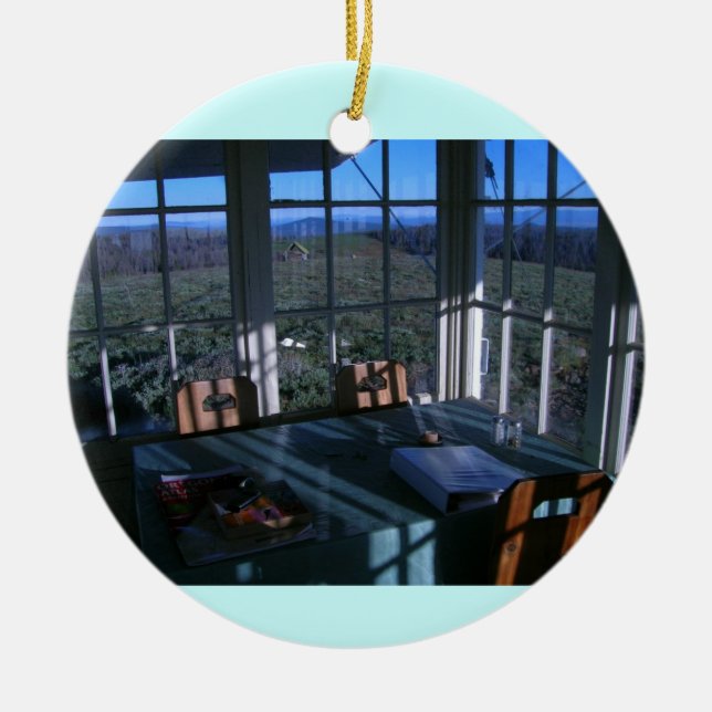 Kahler Butte-Feuer-Ausblick-Frühstücks-Winkel Keramikornament (Vorne)