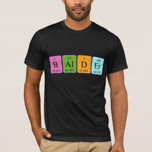 Kahleres Namen-Shirt der periodischen Tabelle T-Shirt