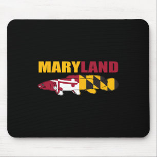Kahlhecht Fisch - Maryland State Flag Fishing Mousepad