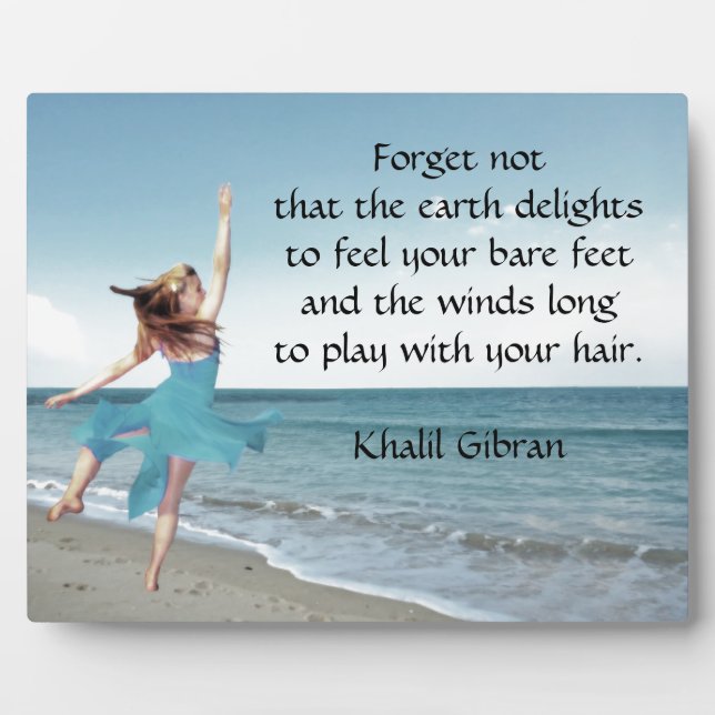 Kahlil Gibran on wind Fotoplatte (Vorderseite)