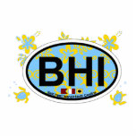 Kahlkopf-Insel Fotoskulptur Magnet<br><div class="desc">Kahlkopf-Insel-North Carolina.</div>