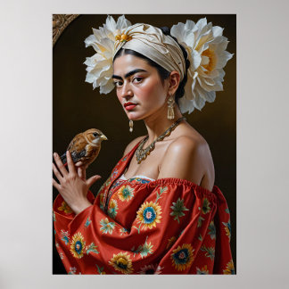 Kahlo Portrait Poster