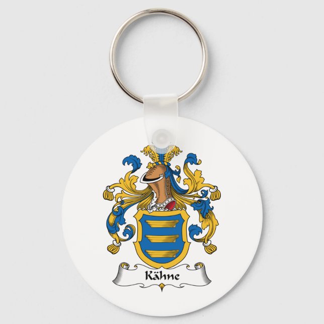 Kahne Familienwappen Schlüsselanhänger (Vorderseite)