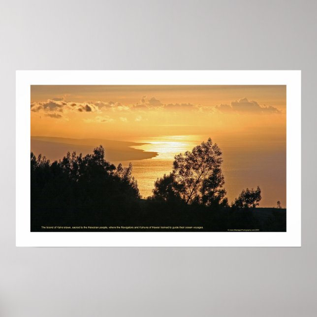 Kaho'olawe Sunset Poster (Vorne)
