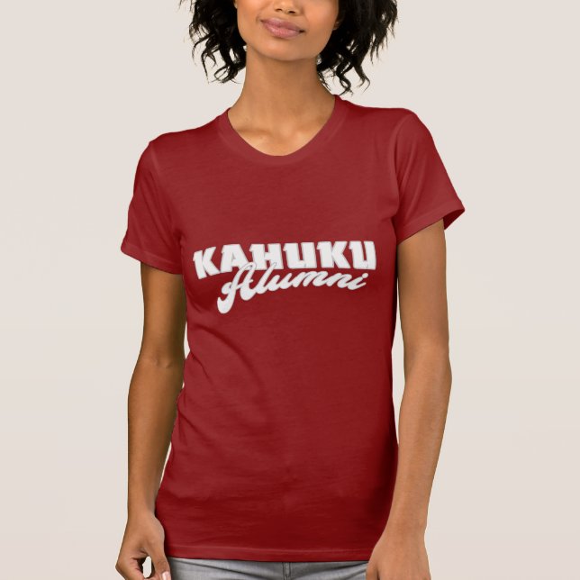 Kahuku rotes Räuber-Kleid T-Shirt (Vorderseite)