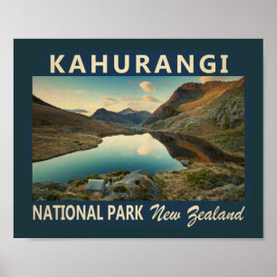 Kahurangi Nationalpark Neuseeland Vintag Poster