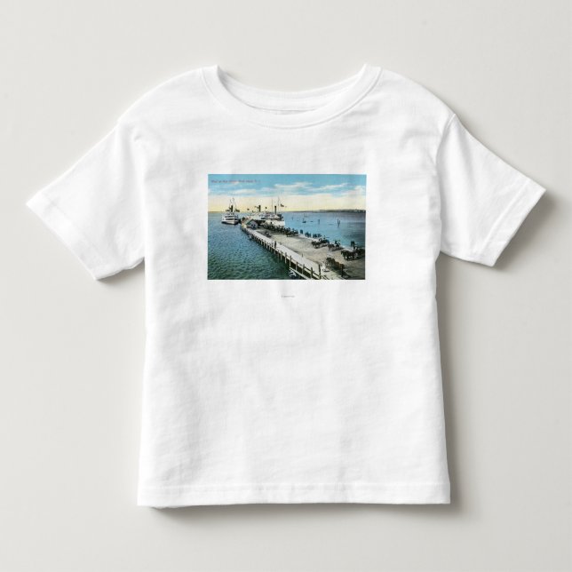 Kai-Ansicht am neuen Hafen Kleinkind T-shirt (Vorderseite)