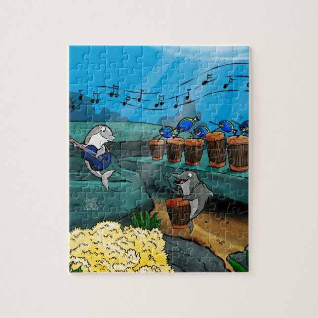 Kai Dolphin Jamming en Afrique Puzzle (Vertical)