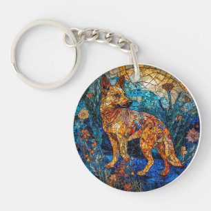 Kai Ken Dog Glasarmatwerk Schlüsselanhänger