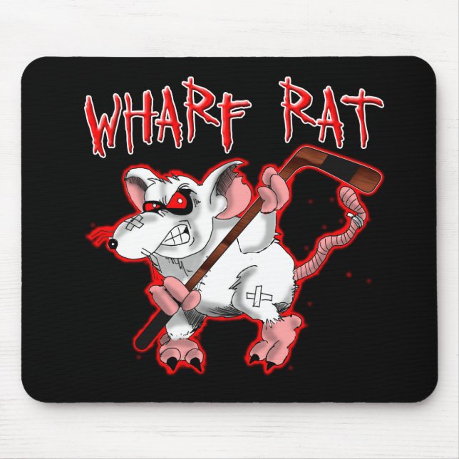 Kai-Ratten-Cartoon-Maskottchen Mousepad (Vorne)