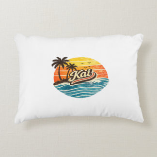 Kai Retro Sunset Name Design Dekokissen