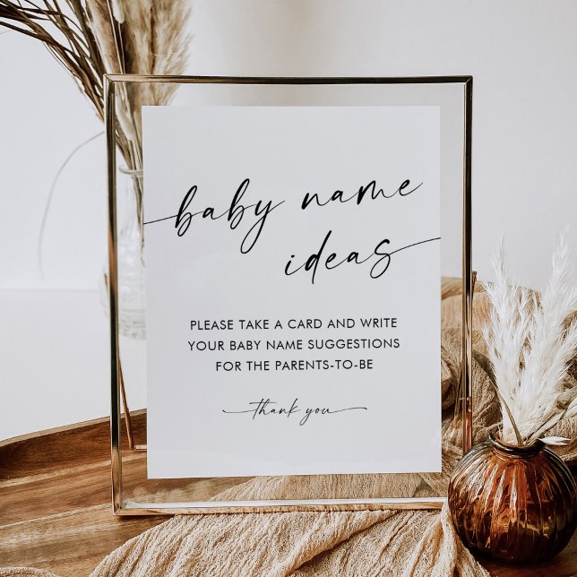 KAIA Baby Name Ideas Game Sign Poster (Von Creator hochgeladen)