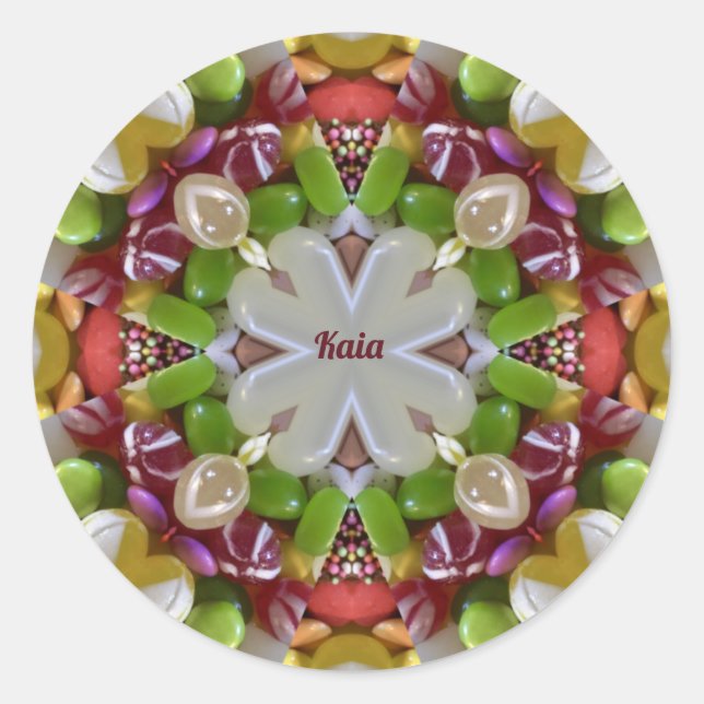 KAIA EASTER CANDY ~ RUNDER AUFKLEBER (Vorderseite)