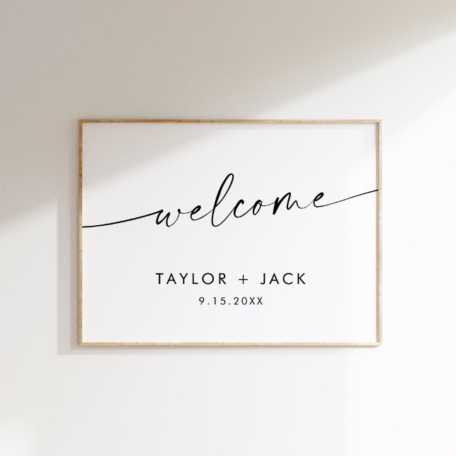 KAIA Minimalistisch Wedding Welcome Poster (Von Creator hochgeladen)