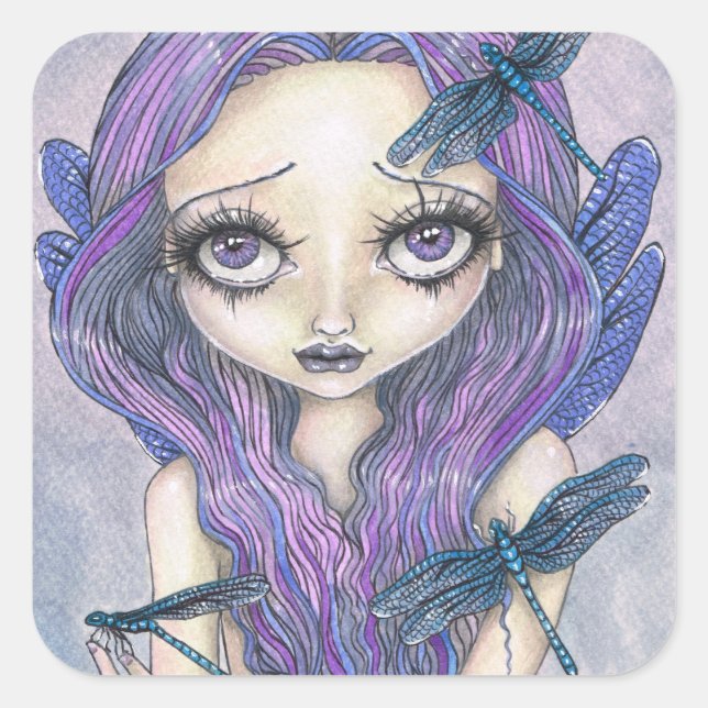Kaida Dragonfly Fairy Sticker Charmaine Flannery (Vorderseite)