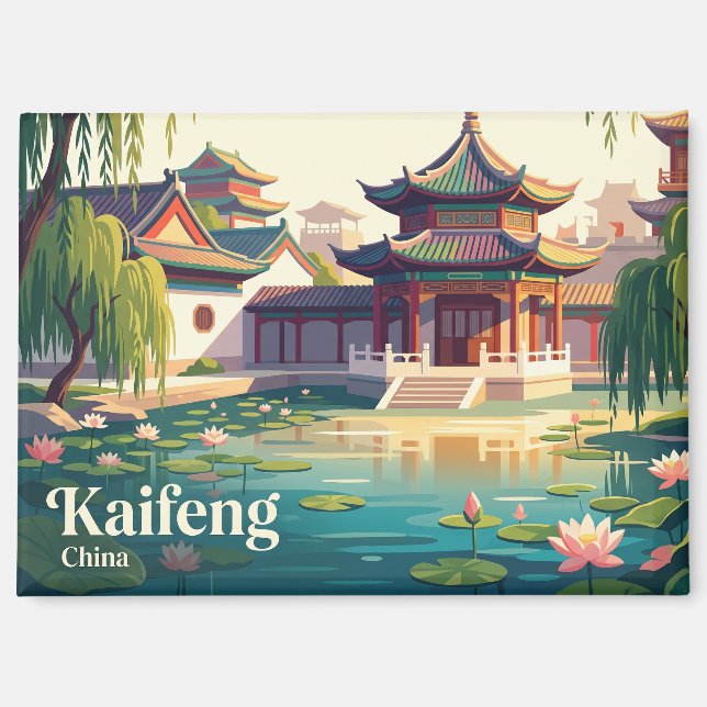 Kaifeng, China Magnet (Vorderseite)