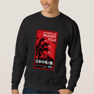 Kaiju-Angriff auf den Berg Fidschi Sweatshirt