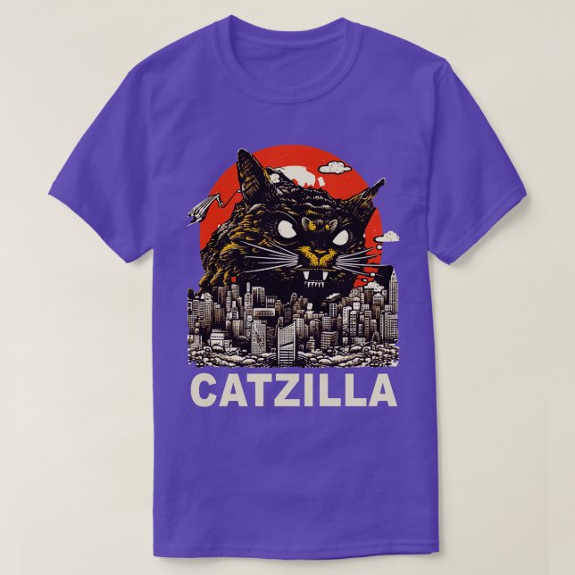 Kaiju Cat Monster Catzilla 4 T-Shirt (Design vorne)