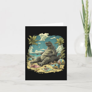 Kaiju Sitting Beach Japanischer Anime Karte