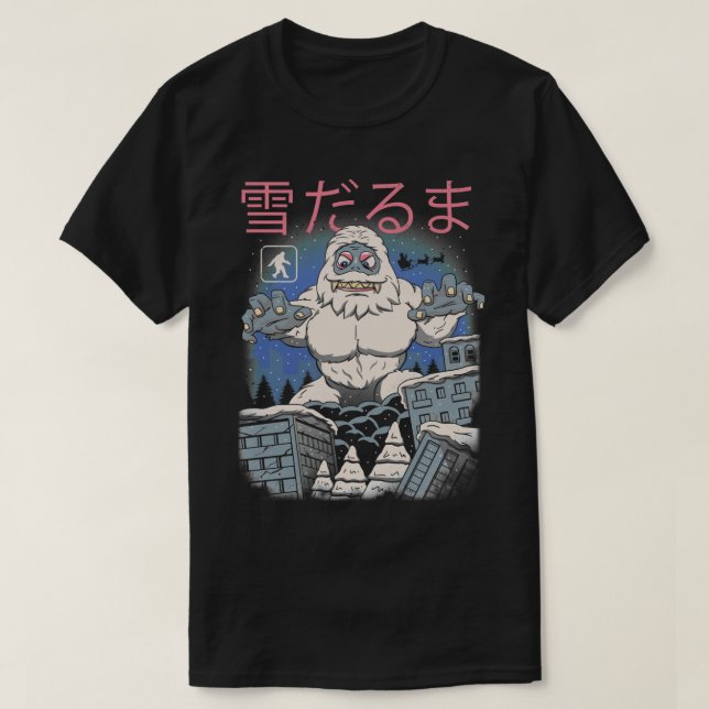 Kaiju Snowman T-Shirt (Design vorne)