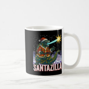 Kaiju Weihnachten Santazilla japanisches Monster D Kaffeetasse