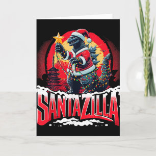 Kaiju Weihnachten Santazilla Japanisches Monster D Karte