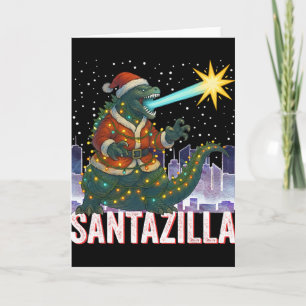 Kaiju-Weihnachten Santazilla japanisches Monster D Karte