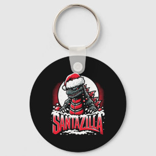 Kaiju Weihnachten Santazilla japanisches Monster D Schlüsselanhänger