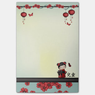 Kaiko the Kokeshi "Child" Post-it Klebezettel