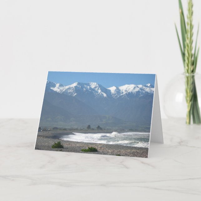 Kaikoura, Neuseeland-Ozean-Gruß-Karte Karte (Vorderseite)