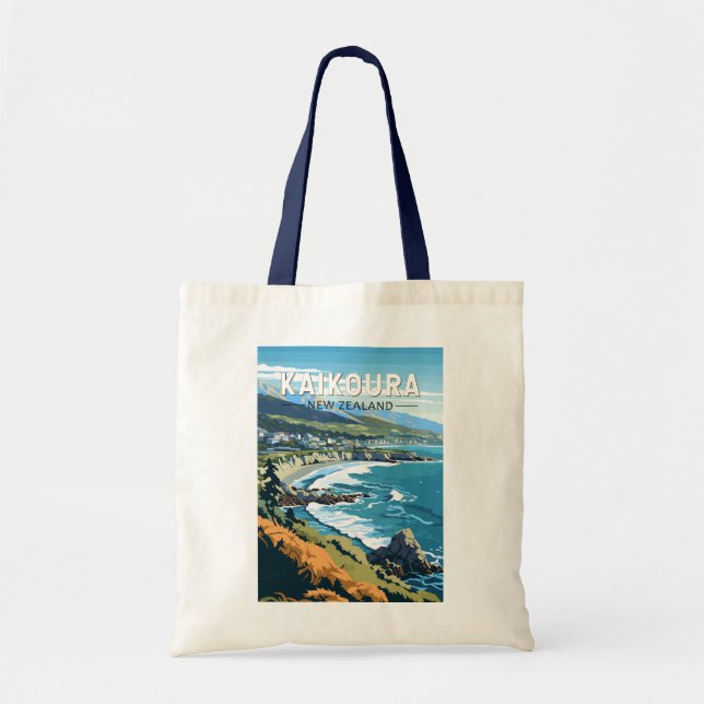 Kaikoura Neuseeland Reisen Vintag Tragetasche (Vorne)