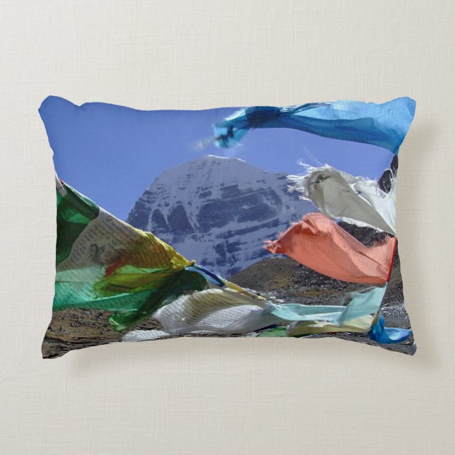 Kailash, Heiliger Berg, Tibet - Himalaya Dekokissen (Vorderseite)