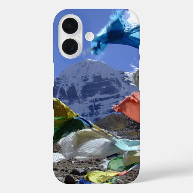 Kailash, Heiliger Berg, Tibet - Himalaya iPhone 16 Hülle (Rückseite)