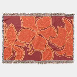 Kailua Hibiscus Hawaiian Floral Wurfdecke Decke