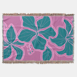 Kailua Hibiscus Hawaiian Floral Wurfdecke Decke