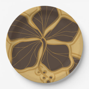 Kailua Hibiskus Hawaiian Engineered Floral Pappteller