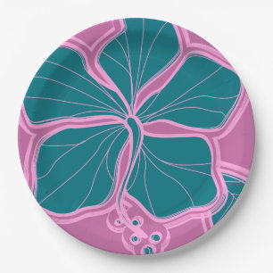 Kailua Hibiskus Hawaiian Engineered Floral Pappteller